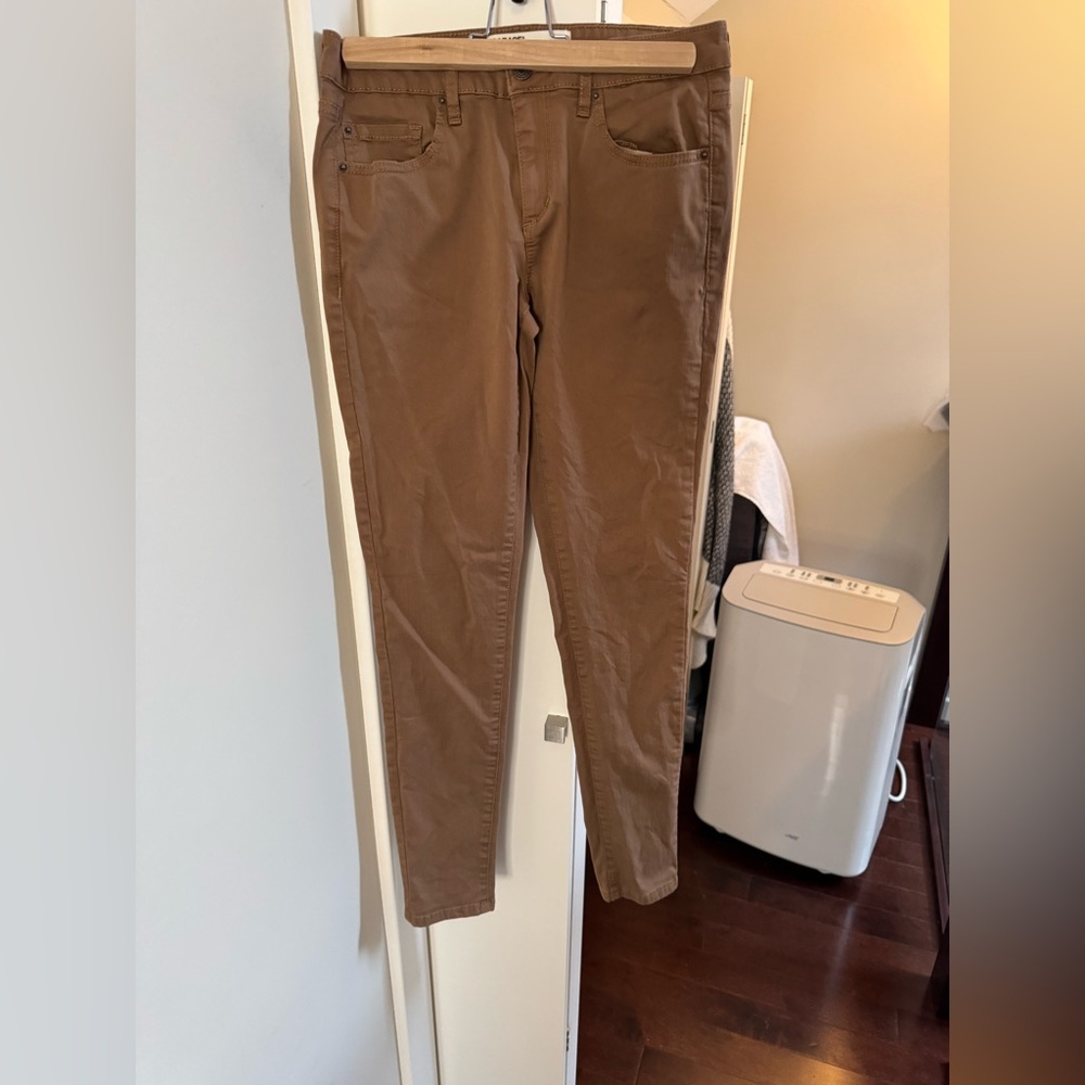 GARAGE size 5 high waisted jegging pants Brown